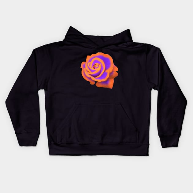 Halloween Roses Kids Hoodie by dogbone42